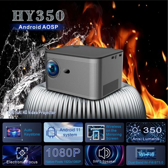 Magcubic-proyector hy350 para cine en casa, dispositivo con Android 11, 4K,  1920x1080P »