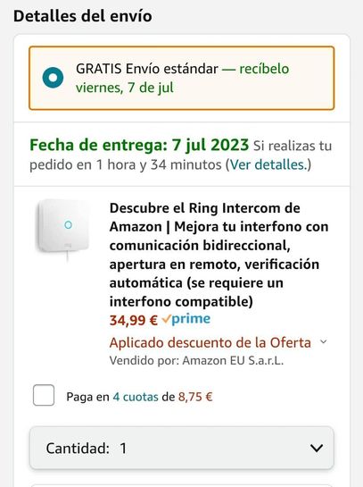 Ring Intercom de  y Echo Dot (5.ª) por 56,99 € con descuento de hasta  el 70% - Blog de Chollos