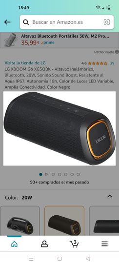 Altavoz inalámbrico - Vieta Pro Moon, Bluetooth 5.3, 18 W, V-BASS, Radio  FM, IPX7 » Chollometro