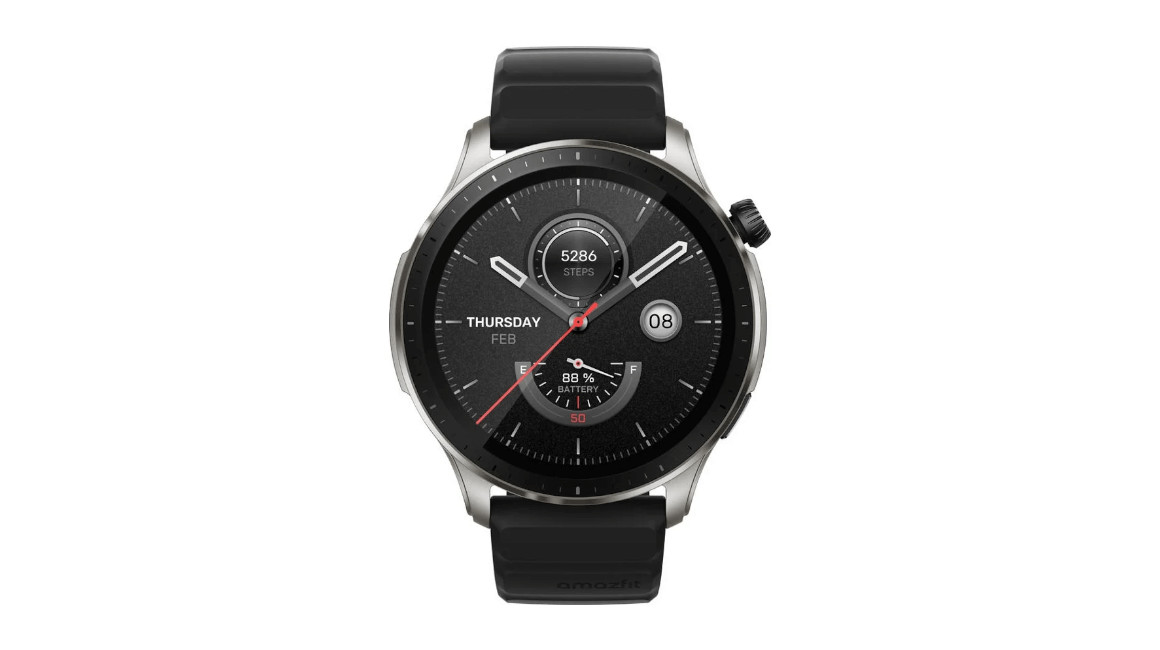 Smartwatch  Amazfit GTR 4, AMOLED 1.43, 22 mm, Carcasa de Aleación de  Aluminio, Superspeed Black