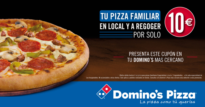 Pizza Familiar Domino S Pizza A 10 Local Y Recoger Chollometro