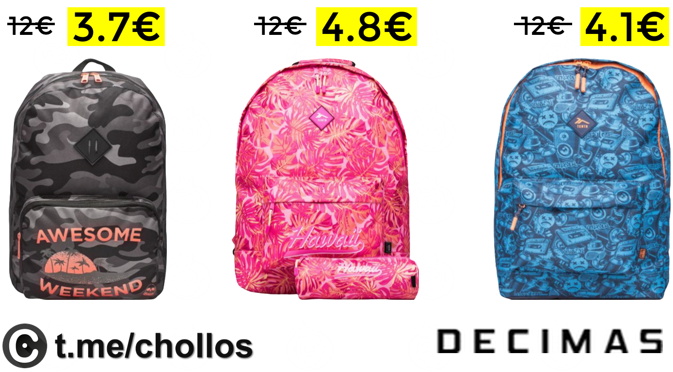 decimas mochilas