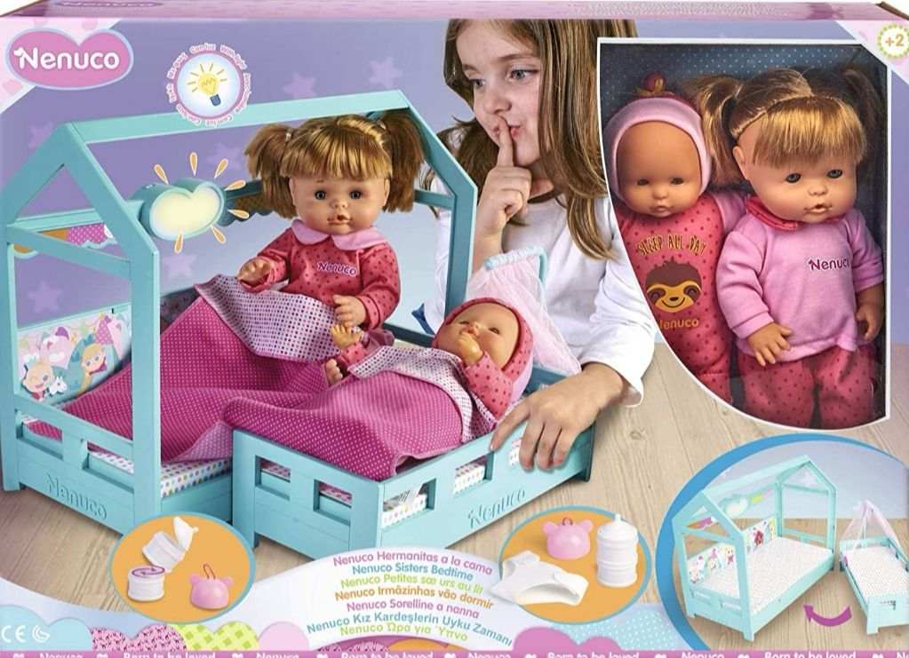 Hermanitas, bebé con Cama para Dormir - HyperChollo