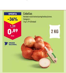2KG Cebolla - [ ORIGEN NACIONAL ] - [ 0,89€ / KG ]