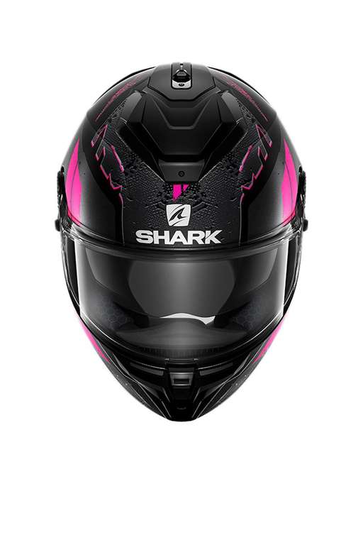 SHARK Casco integral Sport GT. Le SPARTAN GT - Negro y rosa. Tallas de M a XL