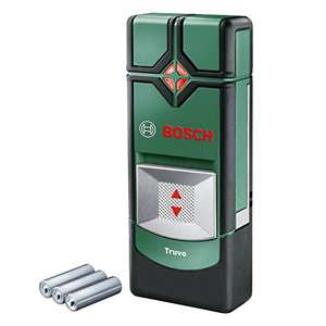 Bosch Truvo - Detector digital, manejo sencillo con un botón, escáner de pared para detectar cables bajo tensión y metales, Color Verde