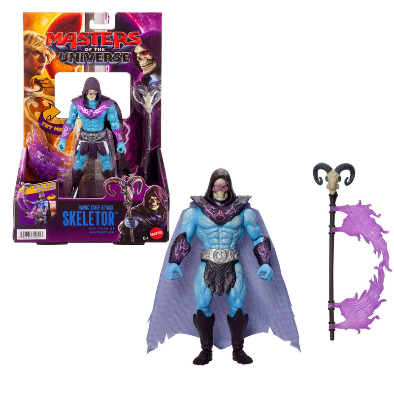 Mattel Masters of the Universe Skeletor Figura de acción Ataque del Báculo Havoc 13,97 cm