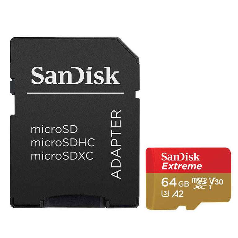 SanDisk Extreme Micro SD Card 64GB A2 A1 V30 U3 4K UHD TF Card 32GB Memory Card for Camera Drone Flash Card