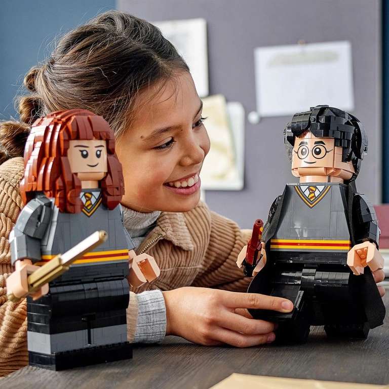 Set de juguete 2 Figuras Gigantes para Construir Harry Potter y Hermione Granger LEGO Harry Potter