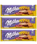 3 x Milka MMMAX Choco Swing Tableta Grande de Chocolate con Leche de los Alpes con Galleta 300g [ Unidad 1'79€]