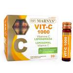 Vitamina C 1000 mg bebible, VIT-C 1000, Sabor naranja, Mejora el Sistema Inmune, Apto para veganos, 20 viales