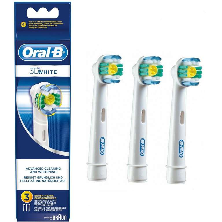 6x Recambios Oral-B 3D White