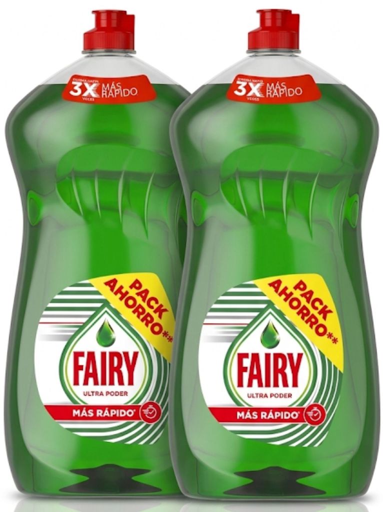 2 X Fairy Ultra Original Líquido Lavavajillas 1250ML (4€/unidad)