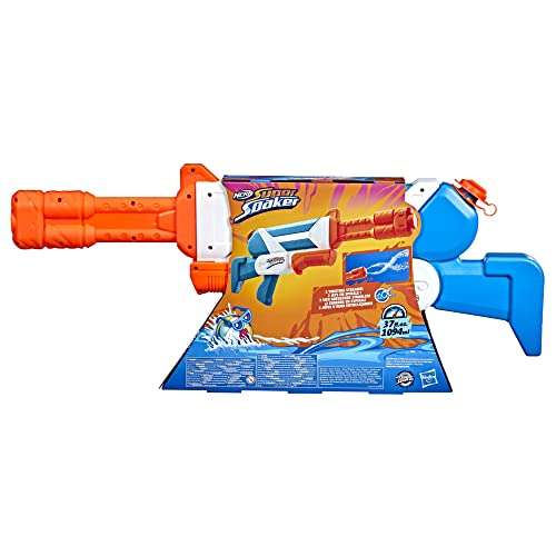 Nerf Super Soaker Twister Water Blaster, 2 Twisting Streams of Water, Pump to Fire, Multicolor