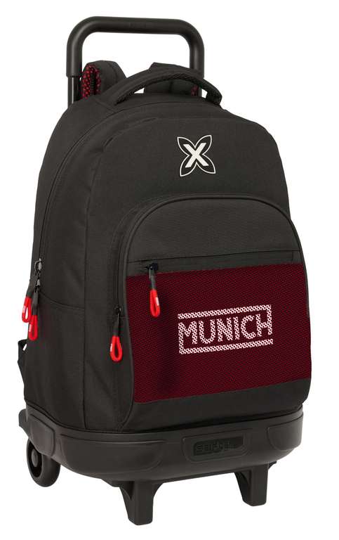 SAFTA Munich Vulcan - Mochila Grande con Ruedas, Compacta, Extraíble, Ideal para Niños de Diferentes Edades, Cómoda y Versátil