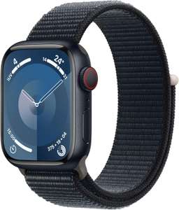 Apple Watch Series 9 [GPS + Cellular] Smartwatch con Caja de Aluminio en Negro de 41 mm