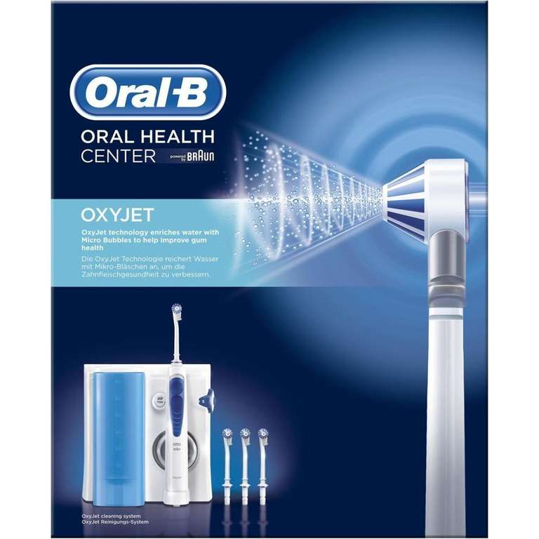Oral-B Oxyjet irrigador dental con tecnología microburbujas + 4 cabezales de recambio