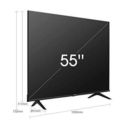 Hisense 55A6BG (55 Pulgadas) Smart TV 4K UHD con Dolby Vision HDR, DTS Virtual X, Freeview Play, Alexa Built-in, Bluetooth