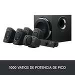 Sistema altavoces Surround 5.1 Logitech Z906 - 500W RMS (5x 67 W + 165 W), 1000 W de pico, THX, Certificado Dolby & DTS