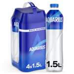 Pack de 4 botellas 1,5L, AQUARIUS Limón, Bebida Hidratante con Sales Minerales, Baja en Calorías