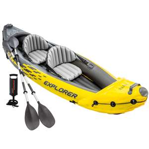Kayak hinchable INTEX Explorer K2 con 2 remos - 312 x 91 x 51 cm, Kayak Intex, Kayak Explorer K2 con remos de aluminio,