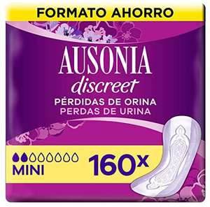 Ausonia Discreet Compresas Incontinencia Mujer, Mini, 160 Uds