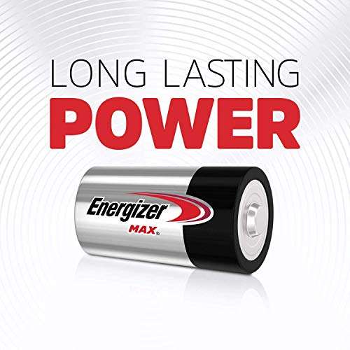 Energizer - MAX, Pack de 4 pilas AA, larga duración para uso cotidiano, sin sulfatación y 10 años vida útil
