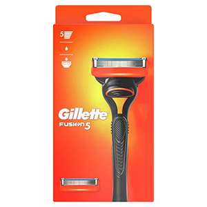 Gillette Fusion5 Maquinilla De Afeitar Con Hojas Antifricción Para Hasta 20 Afeitados Por Recambio + 2 Cuchillas de Recambio