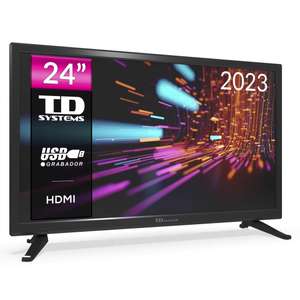 Televisor 24 Pulgadas HD, USB Grabador reproductor, Sintonizador digital DVB-T2/C - TD Systems PRIME24M14H [67€ NUEVOS USUARIOS]