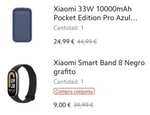 Xiaomi Band 8 + Powerbank 33w 10000mAh (19'12€ con mi points)