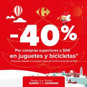 Juguetes Carrefour 40% dto. en cupón