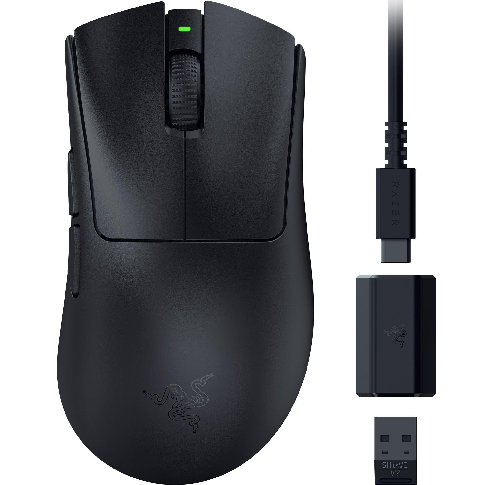Razer DeathAdder V3 HyperSpeed - Ratón ergonómico e-Sports inalámbrico Ultraligero para Juegos con 26K dpi,100h duración