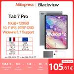 Blackview-Tablet Tab 7 Pro Android 12, pantalla táctil de 10,1 pulgadas, 4G LTE + 5G, WiFi, 10GB + 128GB