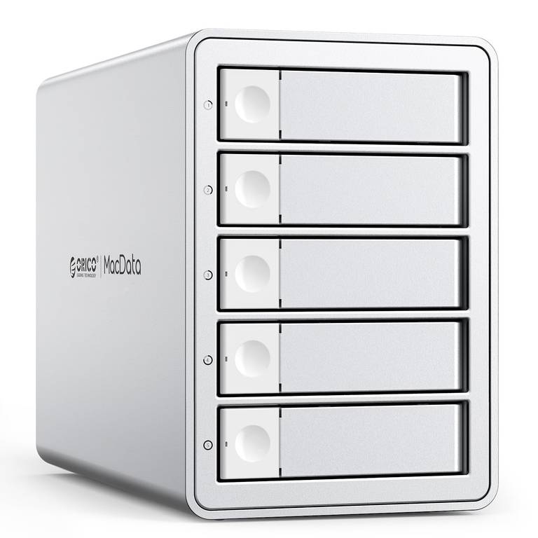 Raid Caja de Aluminio para 5 Bahías SATA HDD/SSD de 2,5/3,5″ | ORICO