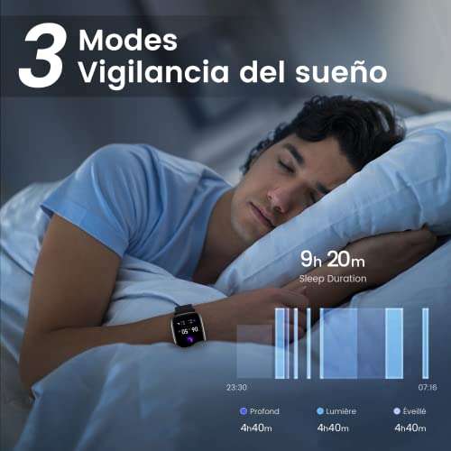 SFMK smartwatch Deportivo 1.7" HD