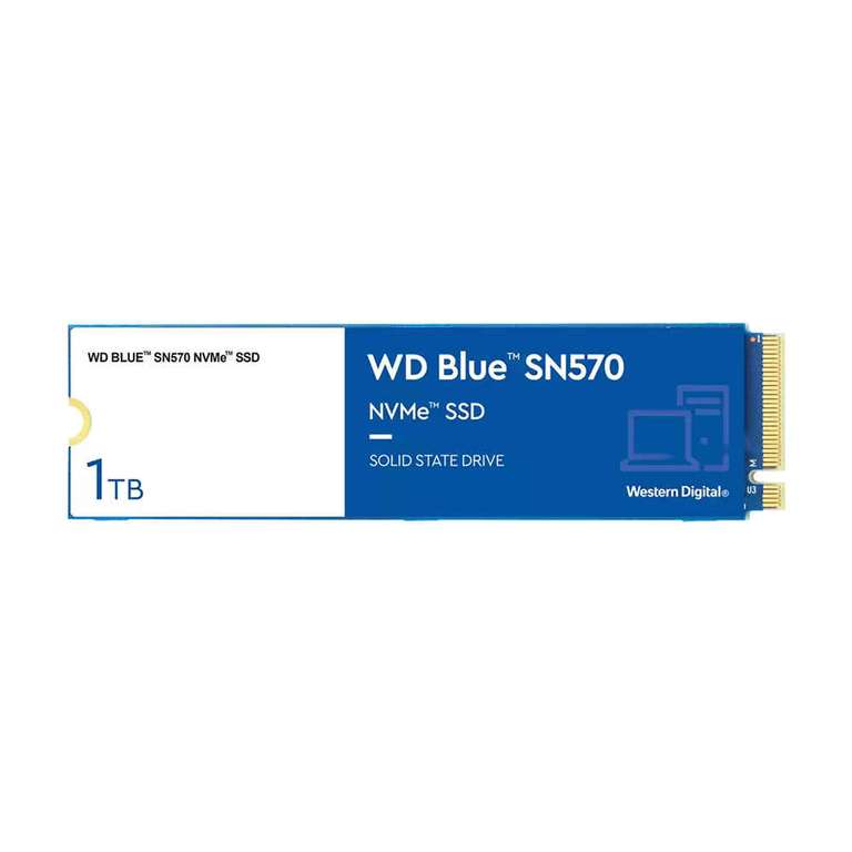 Disco Duro SSD Interno WD Blue SN570 1TB M.2 2280 NVMe PCIe Gen3