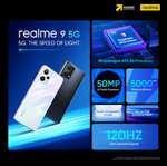 Realme 9 5G Smartphone 4GB+128GB 2K 120Hz 6.6" 50MP 5000mAh Snapdragon 695 NEU