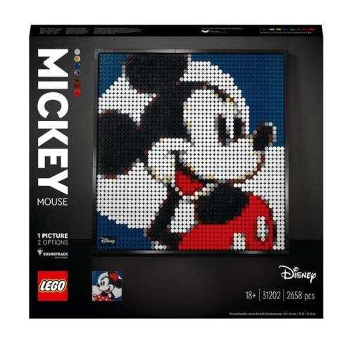 Manualidades para Construir Cuadro Disneys Mickey Mouse Decoración LEGO Art