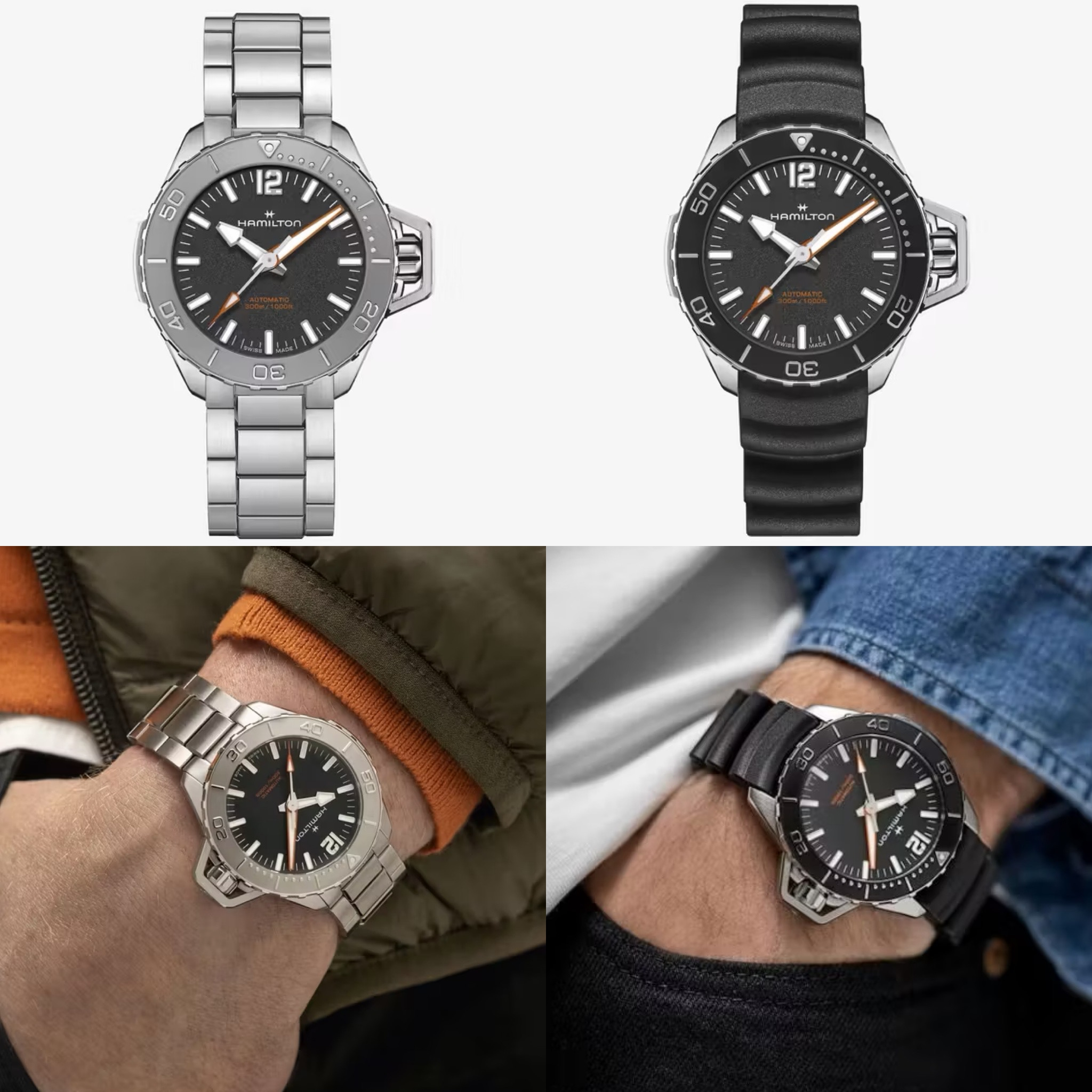 Reloj HAMILTON Khaki Navy Frogman 2 versiones (negro/armys) | Mov. AUTOMÁTICO suizo | ZAFIRO | Caja 41mm | 30ATM | Precio final