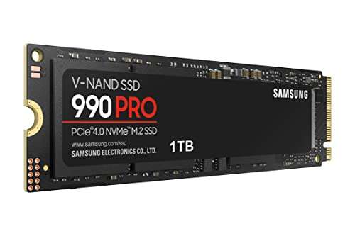 Samsung 990 PRO M.2 NVMe SSD (MZ-V9P1T0BW) 1TB PCIe 4.0 7450MB/s Read 6900MB/s .