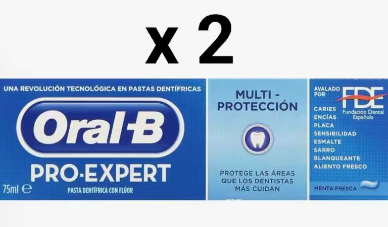 2 x Oral-B Pro-Expert protección profesional pasta dentífrica, 75 ml. Envío Gratuito!