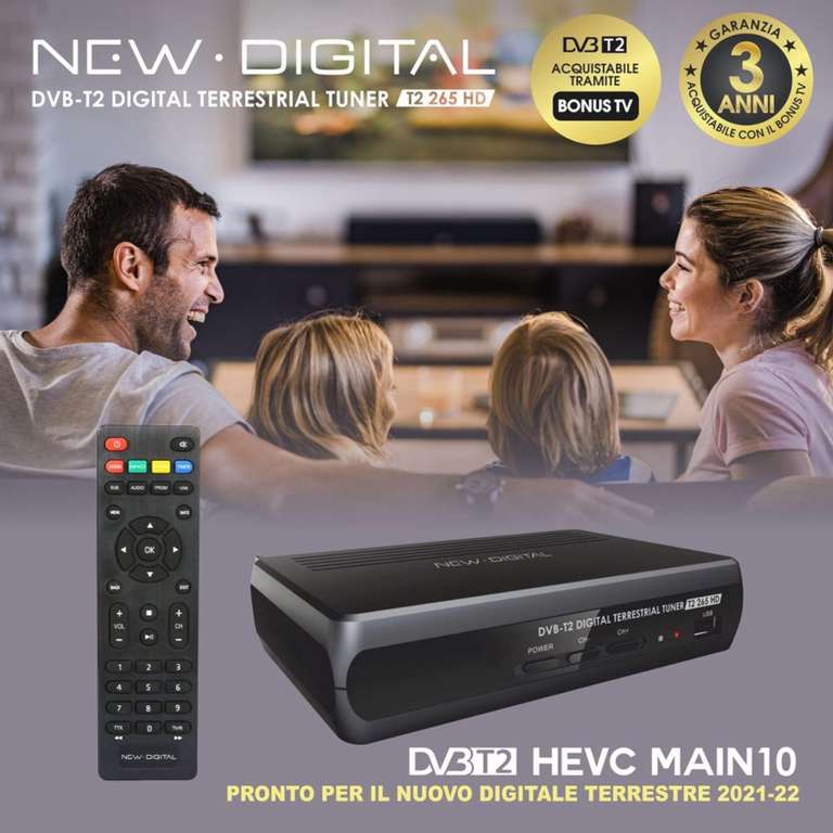 Receptor Euro DVB-T / T2 / T3 TDT UHD [12,70€ NUEVO USUARIO]