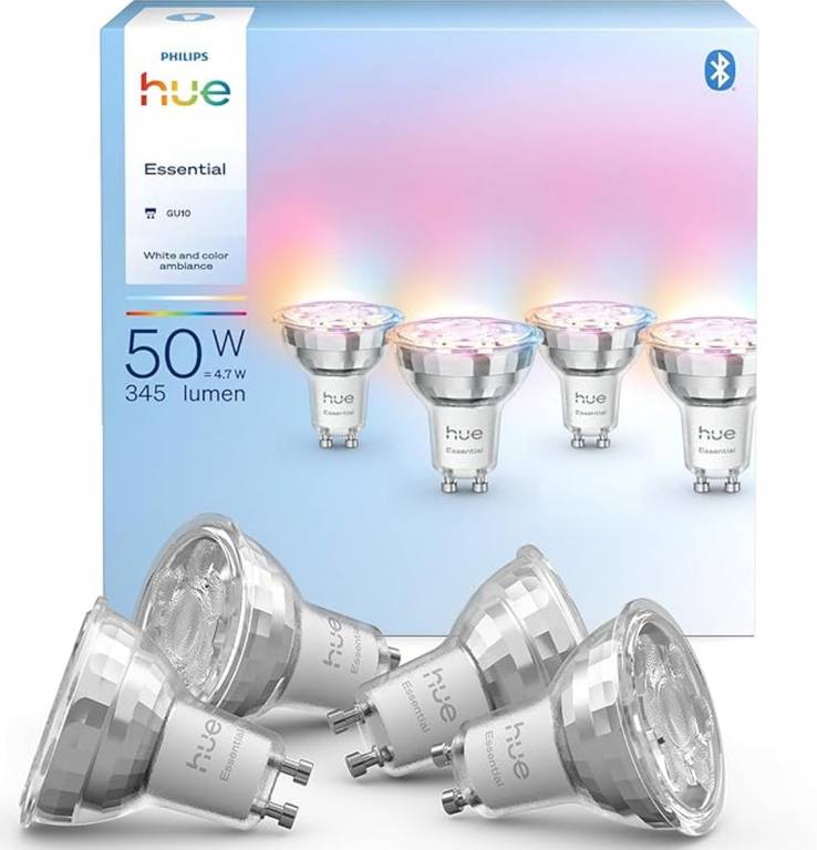 Philips Hue Essential GU10 4 bombillas