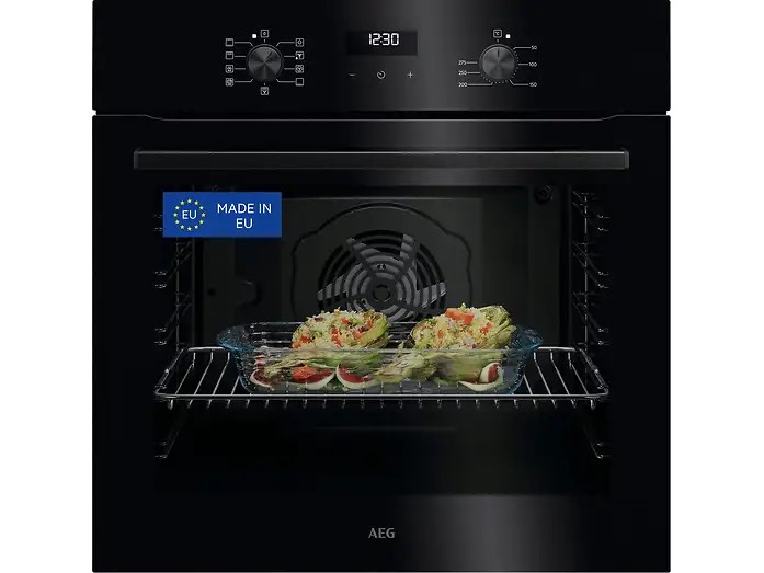 Horno - AEG TU5AB20WSK, Multifunción, Limpieza por agua, 72 l, Display LED, 60 cm, Negro
