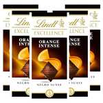 5 tabletas de chocolate negro con naranja LINDT (100g/tableta) [Oferta clientes Prime]