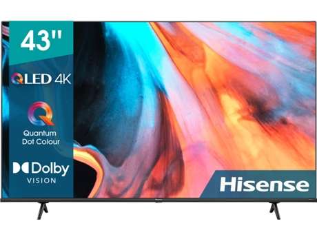 TV 43" Hisense 43E7H QLED Smart TV - 4K Quantum Dot, UHD, Dolby Vision, HDR