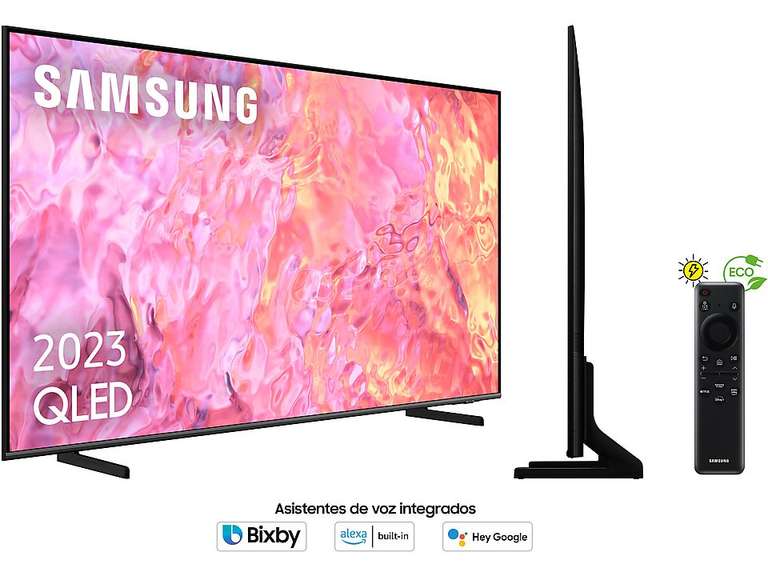 TV QLED 75" Samsung TQ75Q64CAUXXC, UHD 4K, Quantum Processor Lite 4K, Smart TV, DVB-T2 (H.265), Negro