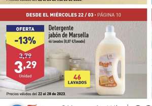 Detergente Marsella 3L - Aldi | [ 0,07€ / LAVADO ]