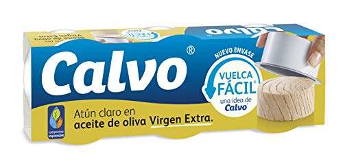 2 unidades de Atún Claro Calvo en Aceite de Oliva Virgen Extra Pack3 x 65g - 6 en total
