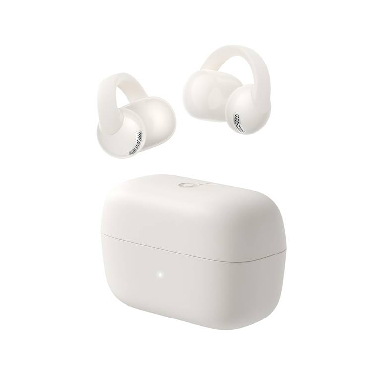 Auriculares abiertos con clip Anker Soundcore C50i, 28h de batería, graves potentes y llamadas con IA, IP55, Bluetooth 6.0 (Blanco o Negro)